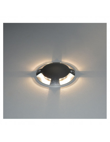 Spot LED Balise Rond 4 diffuseurs Blanc 1W 4000K STROMBO IP67 MIIDEX VISION-EL 70780