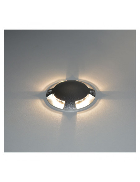 Spot LED Balise Rond 4 diffuseurs Blanc 1W 4000K STROMBO IP67 MIIDEX VISION-EL 70780