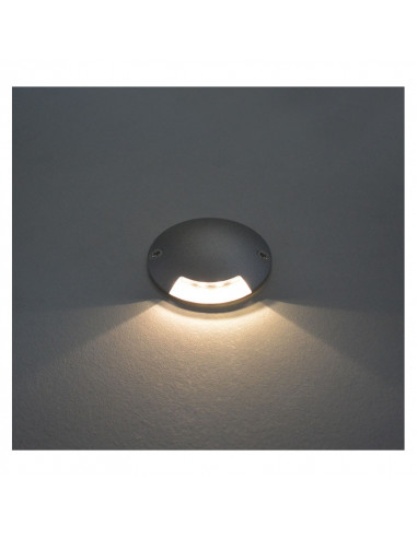 Spot LED Balise Rond 1 diffuseur Strombo 1 Watt 4000K IP67 MIIDEX VISION-EL 70783