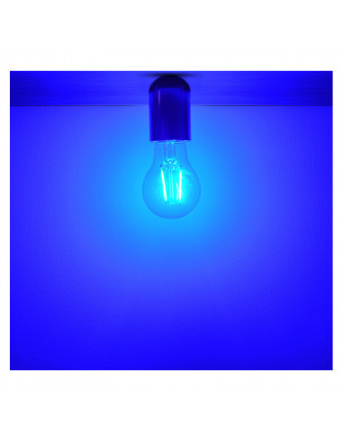 LED FIL COB BULB E27 2W BLEUE BLISTER MIIDEX VISION-EL 71383