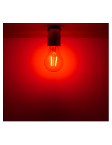 LED FIL COB BULB E27 2W ROUGE BLISTER MIIDEX VISION-EL 71384