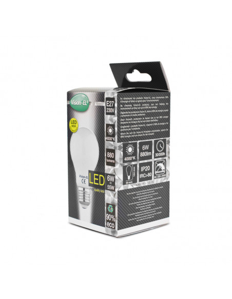 LED FIL COB BULB E27 6W 4000K DEPOLI BOITE MIIDEX VISION-EL 71395