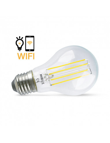 LED FIL COB BULB E27 7W 4000K WIFI DIM BOITE MIIDEX VISION-EL 71397