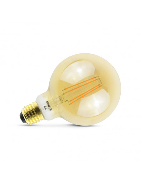 LED FIL COB GLOBE G95 E27 8W 2700K GOLDEN BOITE MIIDEX VISION-EL 7151