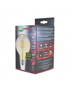 LED FIL COB GLOBE G95 E27 8W 4000K GOLDEN BOITE MIIDEX VISION-EL 7153 2
