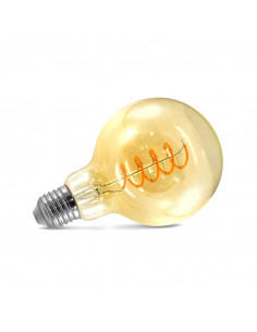 LED FIL COB GLOBE G95 E27 4W 2700K GOLDEN SPIRALE BOITE MIIDEX VISION-EL 71530