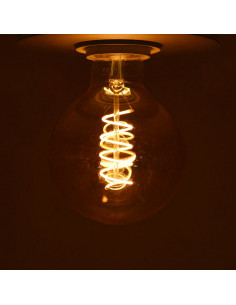 LED FIL COB GLOBE G95 E27 4W 2700K GOLDEN SPIRALE BOITE MIIDEX VISION-EL 71530 2