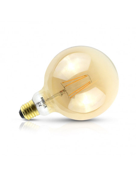 LED FIL COB GLOBE G125 E27 8W 2700K GOLDEN BOITE MIIDEX VISION-EL 7157