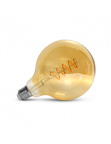 LED FIL COB GLOBE G125 E27 4W 2700K GOLDEN SPIRALE BOITE MIIDEX VISION-EL 71580