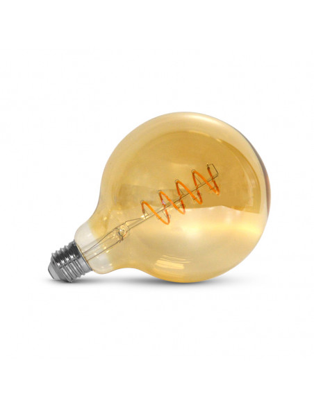 LED FIL COB GLOBE G125 E27 4W 2700K GOLDEN SPIRALE BOITE MIIDEX VISION-EL 71580