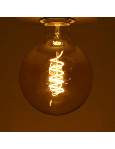 LED FIL COB GLOBE G125 E27 4W 2700K GOLDEN SPIRALE BOITE MIIDEX VISION-EL 71580