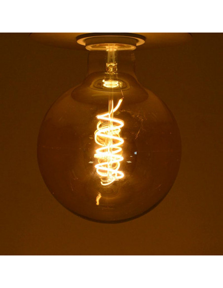 LED FIL COB GLOBE G125 E27 4W 2700K GOLDEN SPIRALE BOITE MIIDEX VISION-EL 71580
