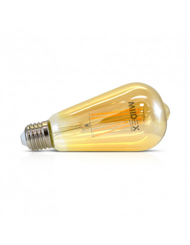 LED FIL COB ST64 E27 8W 2700K GOLDEN BOITE MIIDEX VISION-EL 7159