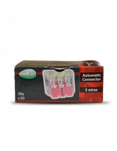 Connecteur automatique 3 câbles Pack de 50 MIIDEX VISION-EL 7201 2