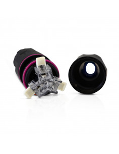 CONNECT ETANCHE IP68 250V NOIR 3 FILS AUTOMATIQUE ENFICHABLE M/F MIIDEX VISION-EL 7213 2