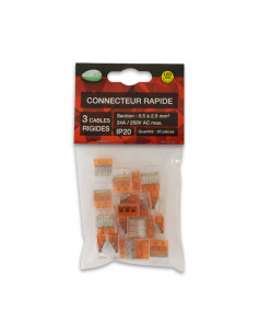 CONNECT RAPIDE 3 FILS RIGIDE POLYBAG PACK DE 20 MIIDEX VISION-EL 72220 2