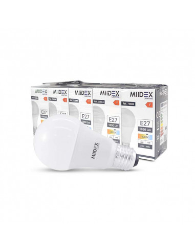 LED 12W BULB E27 4000K BOITE PACK 5 MIIDEX VISION-EL 738841