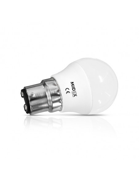 LED 6W G45 BULB B22 4000K BOITE MIIDEX VISION-EL 74863