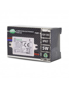ALIM LED 12V DC 420mA 5W IP68MIIDEX VISION-EL75281 2