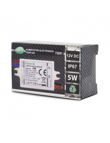 ALIM LED 12V DC 420mA 5W IP68MIIDEX VISION-EL75281