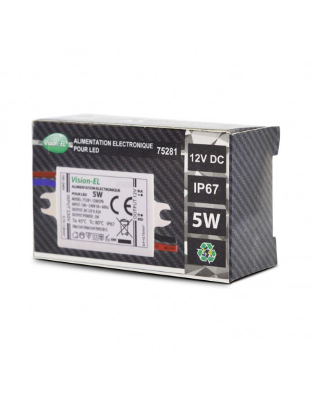 ALIM LED 12V DC 420mA 5W IP68MIIDEX VISION-EL75281