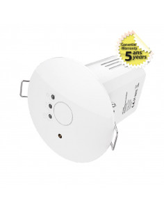 DETECTEUR DE MOUVEMENT RF ENCASTRABLE 360° 5ANS MIIDEX VISION-EL 7549