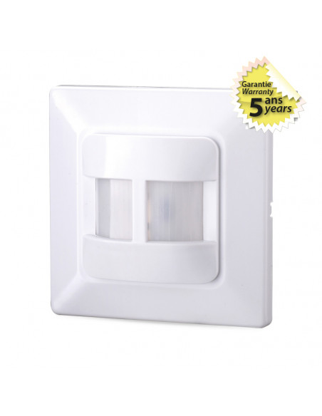 Détecteur mural Automatique LED Infra Rouge ON/OFF IP20 190° MIIDEX VISION-EL 75497