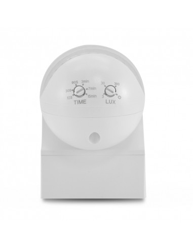 Détecteur de mouvement Infra Rouge 400 Watts Saillie 180° IP44 MIIDEX VISION-EL 75498