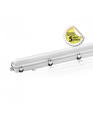 TAGE ETANCHE LED INT 1270 X 140MM 20-36W 6000K IP65 IK08 5ANS (X6) MIIDEX VISION-EL 75816