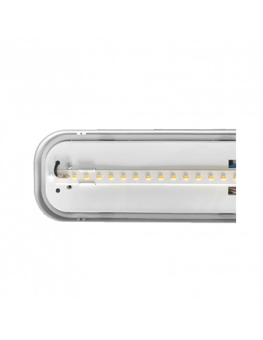 VOLGA ETANCHE LED INT 1198 X 70MM 36W 3000K IP65 IK09 TRA (X6) MIIDEX VISION-EL 75866