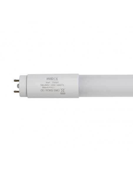 TUBE LED T8 20W 1200MM 180-265V 4000K BALLAST ELEC (X10) MIIDEX VISION-EL 75991