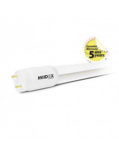 TUBE LED T8 1500MM 25W 4000K 230V LN CLR 5ANS (X10) MIIDEX VISION-EL 76080