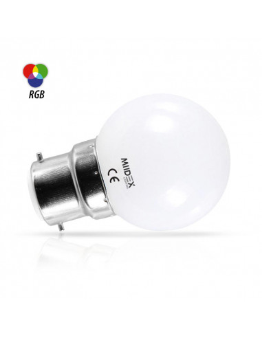 LED 1W BULB B22 RGB DEPOLI BOITE MIIDEX VISION-EL 76152