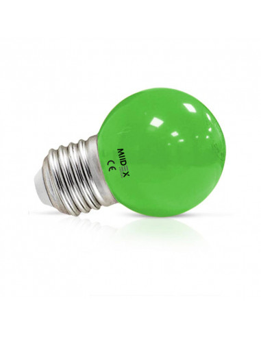 LED 1W BULB E27 VERT BLISTER MIIDEX VISION-EL 7620