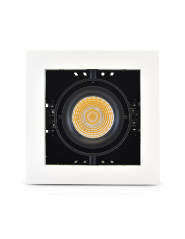 CADRA SPOT CARDAN 230V 1 X 10W 24° 4000K BLC ORIENT MIIDEX VISION-EL 76344