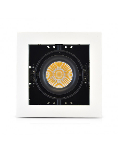 CADRA SPOT CARDAN 230V 1 X 10W 24° 4000K BLC ORIENT MIIDEX VISION-EL 76344