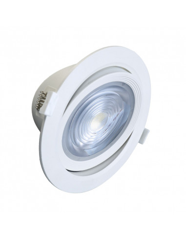 Spot CARAT Led SMD Orientable 18W 4000K Diamètre 145mm Blanc MIIDEX 763623