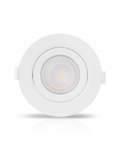 Spot CARAT Led SMD Orientable 18W 4000K Diamètre 145mm Blanc MIIDEX 763623