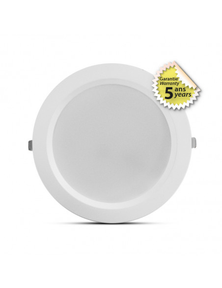 ORION DOWNLIGHT DIAM 230MM MULTI-PUIS 34/40W CCT IP54 BLC AJUST 5ANS MIIDEX VISION-EL 765131
