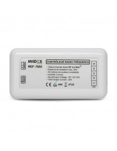 CONTROLEUR RADIO FREQUENCE 4 ZONES RGB + BLC 12-24V DC MIIDEX VISION-EL 7655