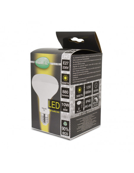 LED R80 E27 10W 3000K DEPOLI BOITE MIIDEX VISION-EL 7666