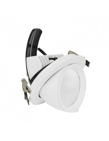 Spot LED BOUTICA Escargot Rond Inclinable et Orientable 20W 3000K IRC90 MIIDEX 76710