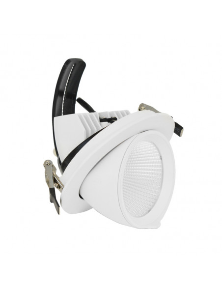 Spot LED BOUTICA Escargot Rond Inclinable et Orientable 20W 3000K IRC90 MIIDEX 76710
