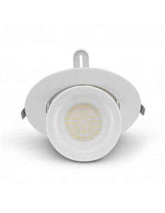 Spot BOUTICA LED Escargot Rond Inclinable et Orientable Blanc 38W CCT D.190mm 3K/4K/6K Blanc MIIDEX VISION-EL 767440 2