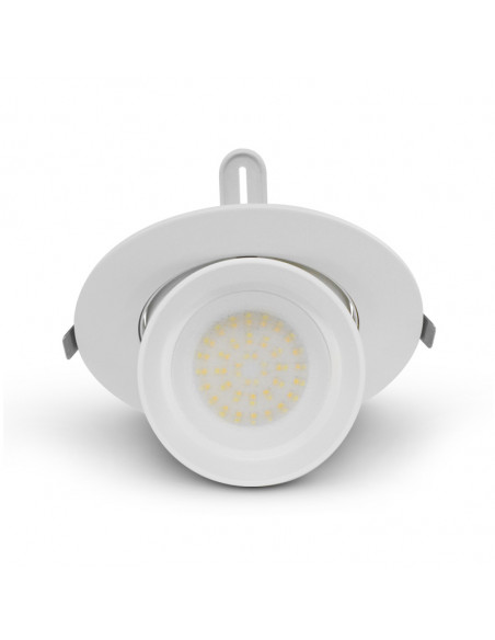Spot BOUTICA LED Escargot Rond Inclinable et Orientable Blanc 38W CCT D.190mm 3K/4K/6K Blanc MIIDEX VISION-EL 767440