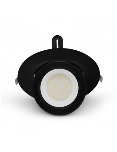 BOUTICA CCT SPOT ESCARGOT DIAM 190MM ORIENT 38W 3K/4K/6K NOIR 5ANS MIIDEX VISION-EL 767441