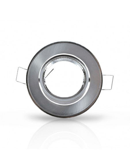 COLLERETTE SUPPORT DE SPOT DIAM 86MM ARGENT ORIENT MIIDEX VISION-EL 7701