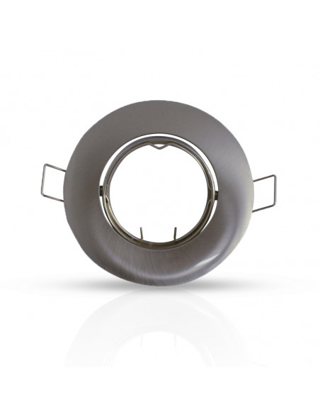 COLLERETTE SUPPORT DE SPOT DIAM 92MM ARGENT ORIENT MIIDEX VISION-EL 7703