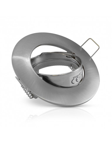 COLLERETTE SUPPORT DE SPOT DIAM 92MM ARGENT ORIENT MIIDEX VISION-EL 7703