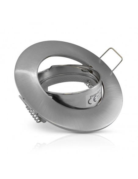 COLLERETTE SUPPORT DE SPOT DIAM 92MM ARGENT ORIENT MIIDEX VISION-EL 7703